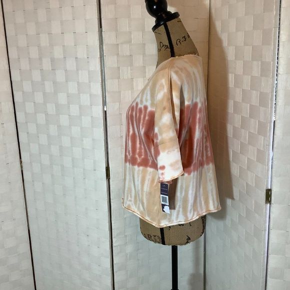 nwt fuda tie dye oversized short sleeve top size small - Picture 5 of 7